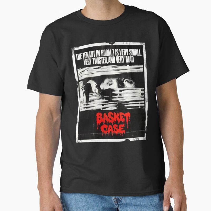 Basket Case TShirt 80s Horror Movie VHS Cover 80s Vintage Horror Movies T Shirt Large Size Adul