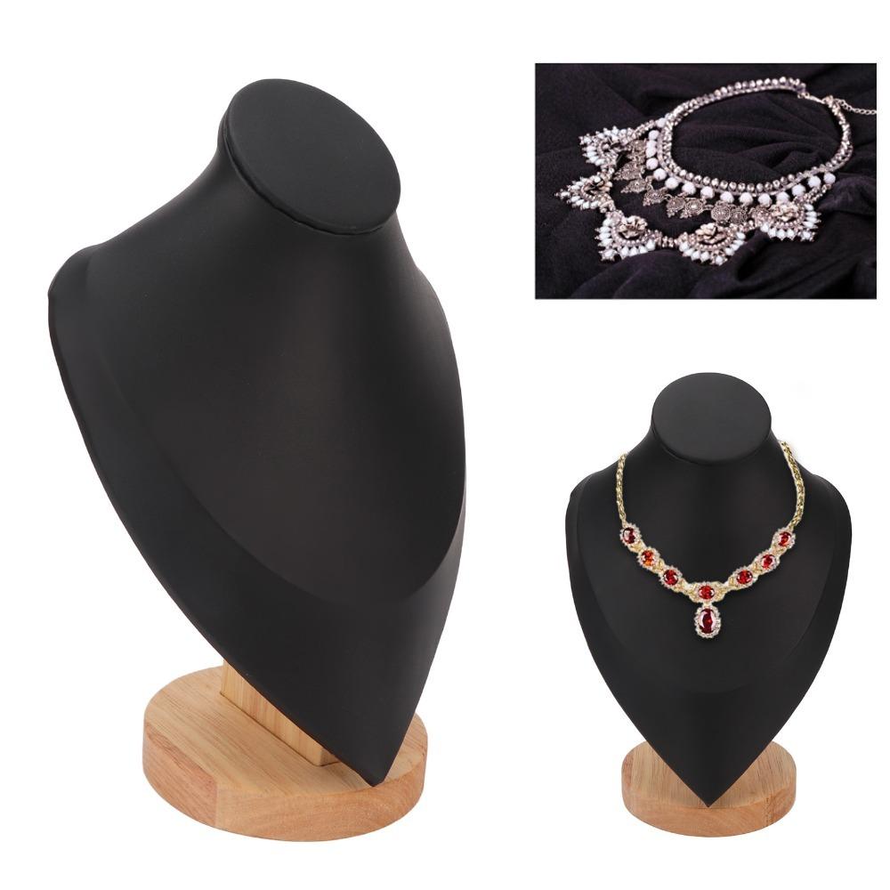 Wood Medium Neck Mannequin Jewelry Holder Handmade jewelry finished product exhibition