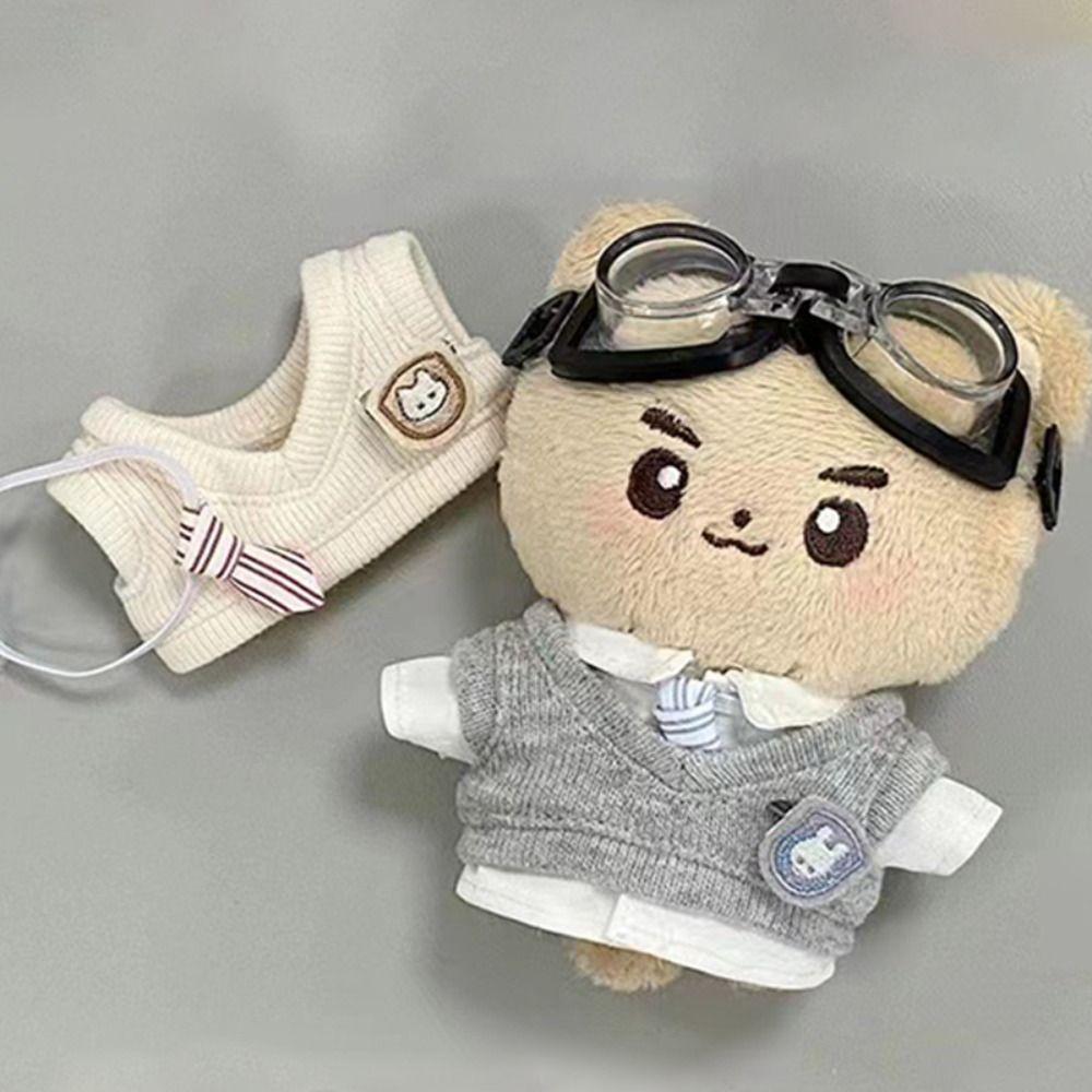 Tie Plush Dolls Clothes Kawaii Doll Handmade Clothes Only Selling Clothes Doll Vest Set Gift