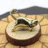 1PC Vintage Brass Cute Cartoon Rat Car Keychain Pendants Copper Long Tail Mouse Key Ring Hanging Trinkets Rat New Year