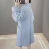 Autumn Winter Coat Female New Korean Knitted Cardigan Loose Medium Long Wool Sweater