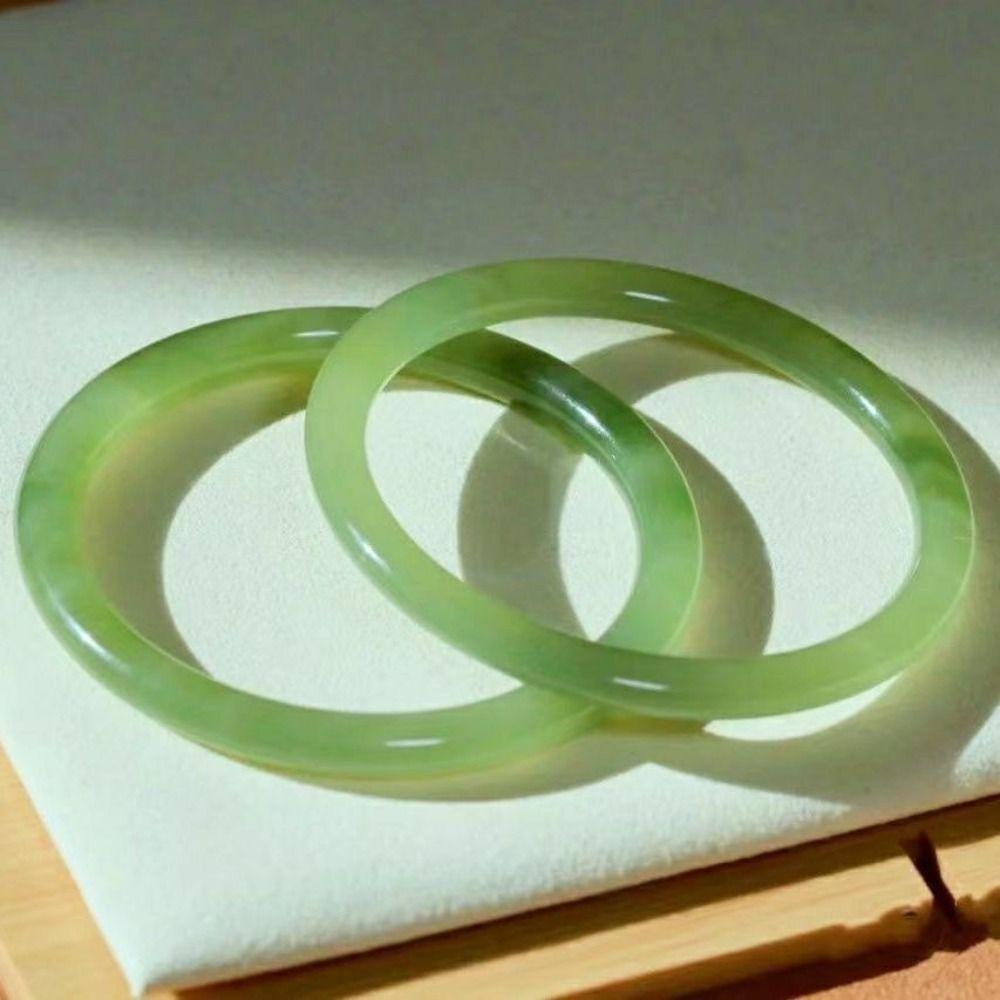 Elegant Exquisite Jingle Bangles Oriental Charm Jingle Fine Bracelet Simple Glass Bracelet Girls