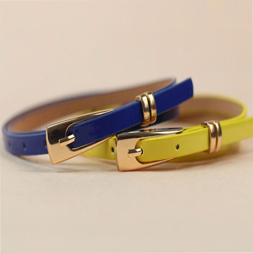 Skirt Accessories Decoration Leather Buckle Waistband Girl Narrow Lady Skinny Thin Waist Belt