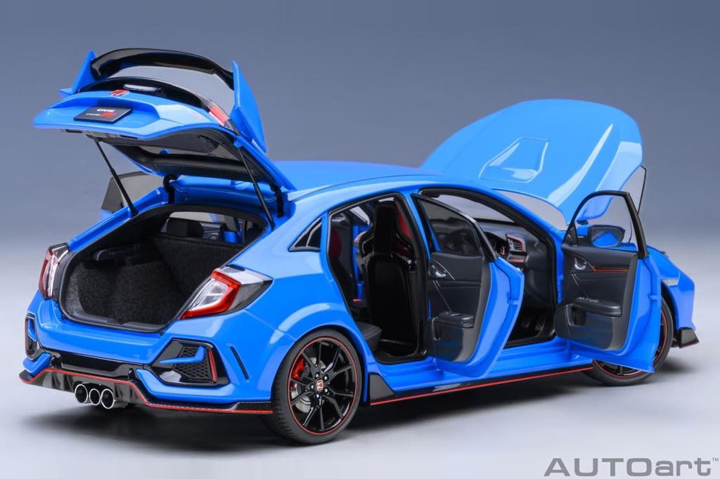 AUTOart Honda Civic Type R 2021 Racing Blue Pearl Finished Product 1/18 (FK8)