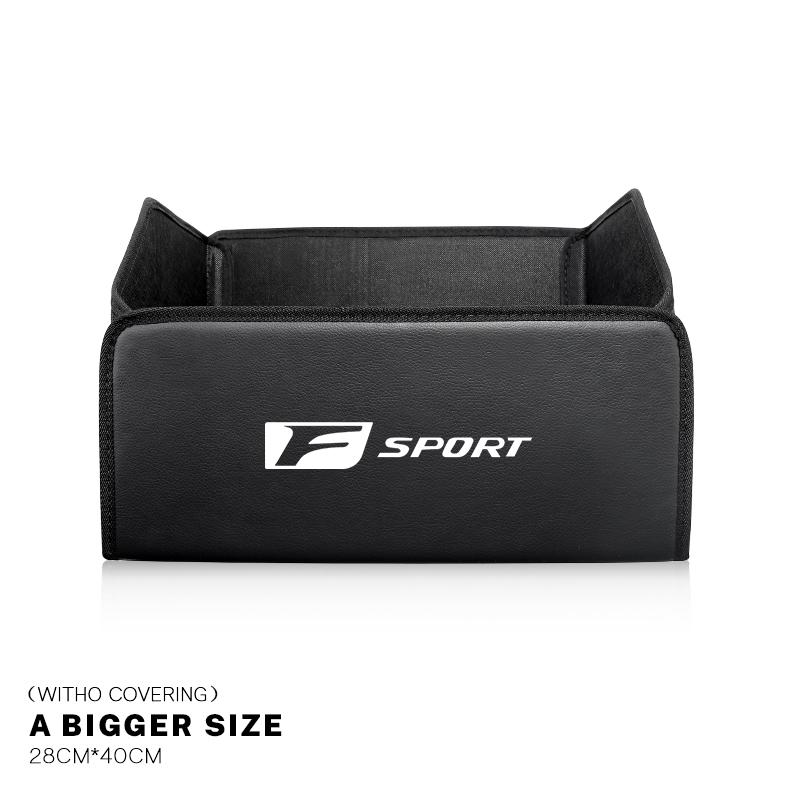 Car Trunk Leather Storage Box Foldable Auto Organizer Bag For Lexus F SPORT GS GX IS LS LX CT LC LBX NX RX 350h 450h ES UX 300e