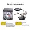 Soldering Iron Station Stand With Welding Magnifying Glass Clip Clamp Third Hand Helping Desktop Magnifier Soldering Repair Tool
