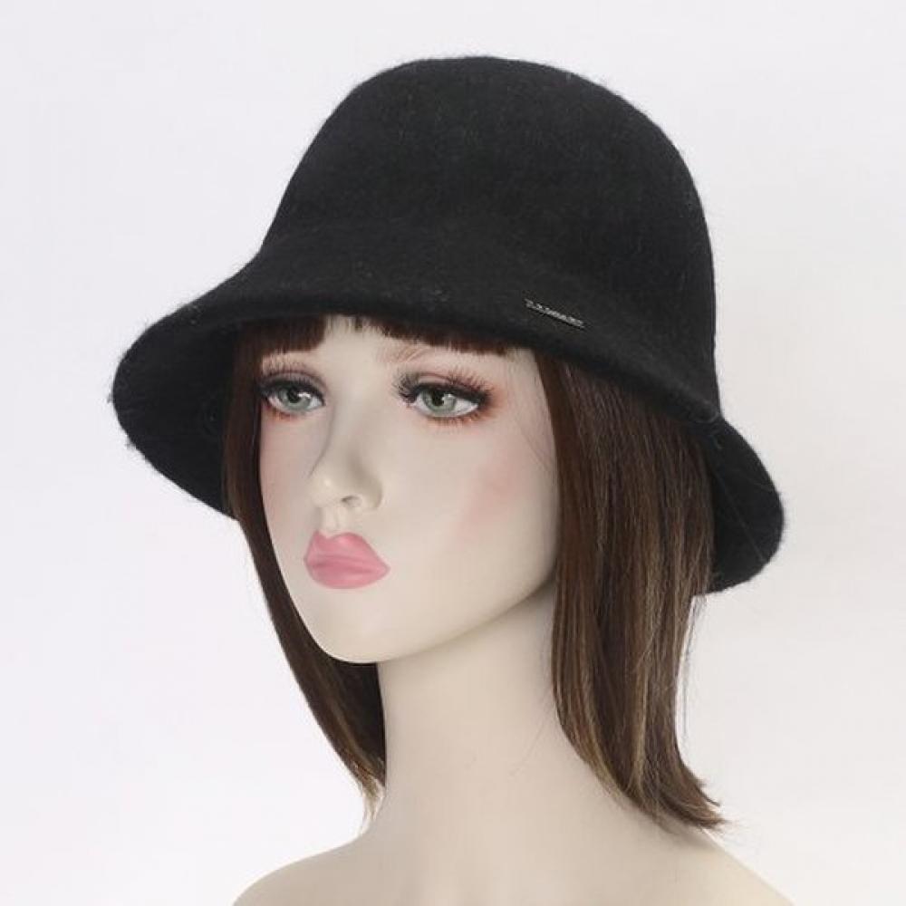 Lala Классическая шерстяная вязаная шапка черная Lalaac167f