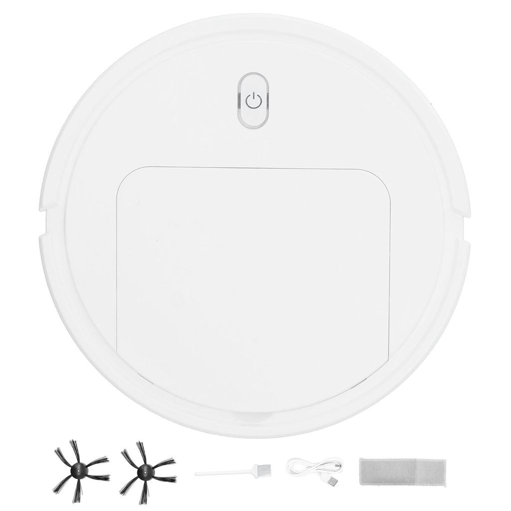 Household Automatic Smart Robot Vacuum Cleaner USB Sweeping Floor Cleaning RobotWhite
