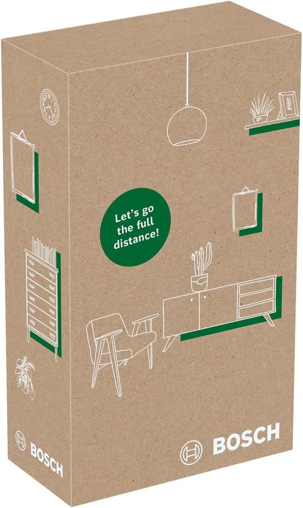 Лазерный дальномер BOSCH EasyDistance 25 Измерительный инструмент Лазер Класса 2 Работает от батареи x Идеально подходит для измерения расстояния и площади Измерение