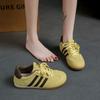 Women's Autumn New Round Head Platform Trend Comfortable Versatile Lace-up Casual Sports Shoes