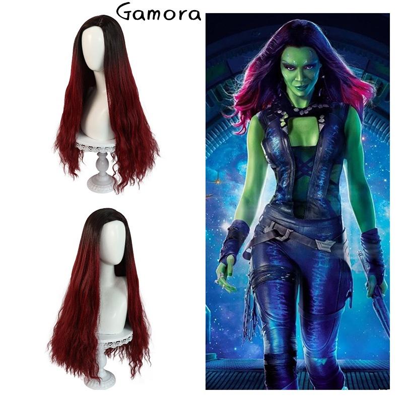 Marvel Superhero Costume Wig Gamora Inspired Wig For Women