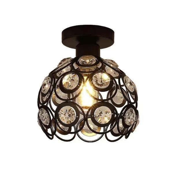 New American Exquisite Corridor Aisle Ceiling Lamp American Clothing Store Cashier Entrance Single Head Crystal Chandelier