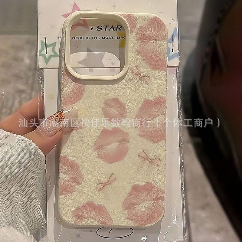 Полный красных губ для Apple iPhone 11/12/13/14/15/16/17 PROMAX персонализированный чехол для телефона
