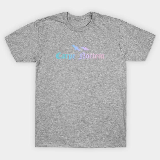 Unisex Fashion TShirt Carpe Noctem Pastel Print TShirt Plus Size XS-6XL T-Shirt 100%Cotton Tops O Neck Short Sleeve Tees