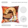 Cute Cat And Dog Cushion Cover Anti-dustmite Pillowcase Invisible Zipper Silky Short Plush Sofa Cushion Cover