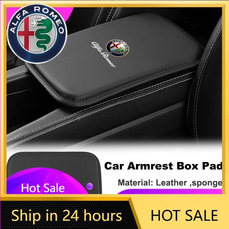 Car Stickers For Alfa Romeo Car Armrest Cushion Center Console Protection Elbow Pad For Alfa Romeo Giulia Stelvio Giulietta 156