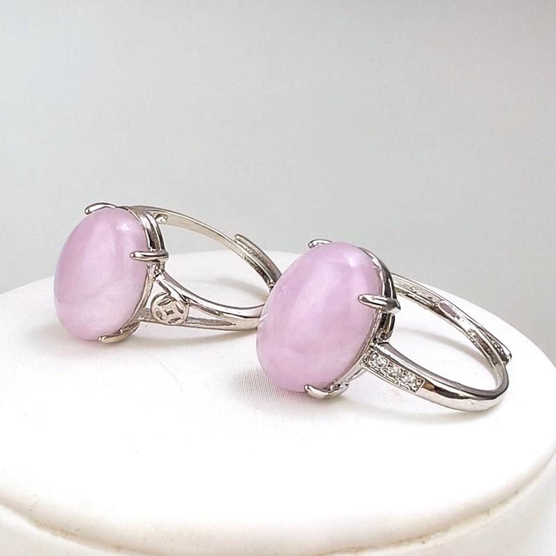 Регулируемое кольцо из натурального камня тигровый глаз, кофейного цвета