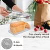 Bread Box Countertop Airtight Loaf Bread Storage Container Time Recording Bread Keeper Bread Holder Bin for Homemade Bread Bun