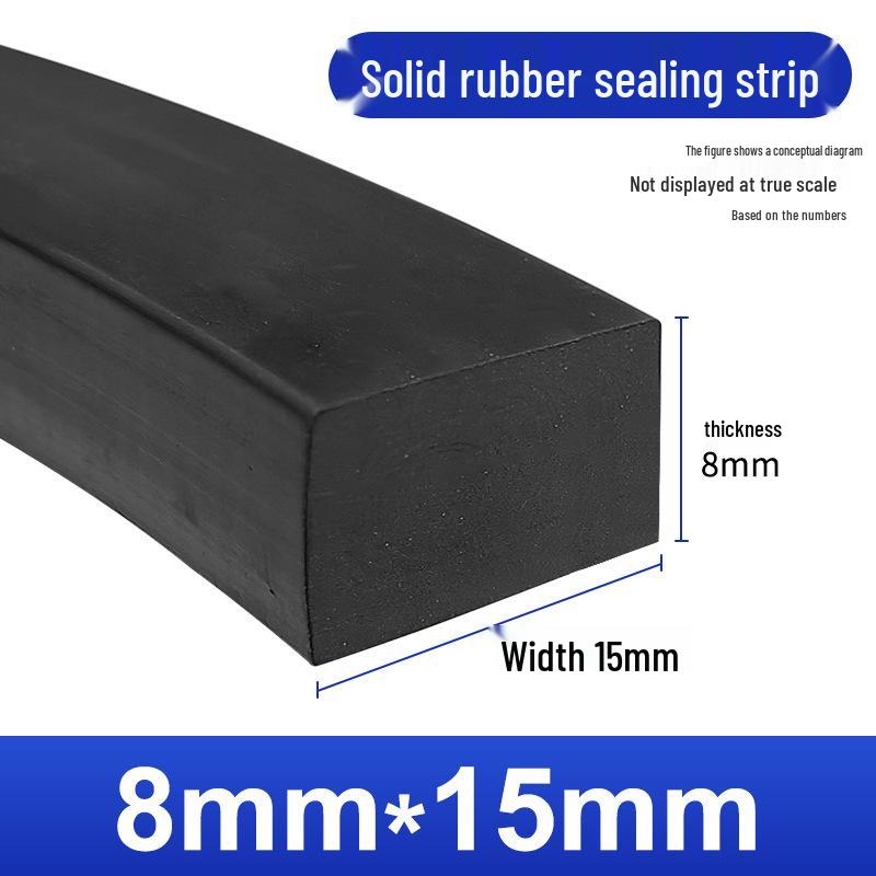 Nitrile Rubber Strip: Oil & Pressure-Resistant Shock Absorbing Glass Pad for Sealing & Joint Support
