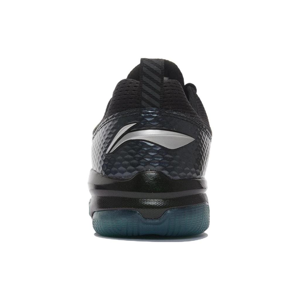 Li Ning Sonic Boom 1.0 Градиентная амортизация Скользкая Подошва Износостойкая Низкие Бадминтонные Кроссовки Мужские Черно-Синие AYZN009-16