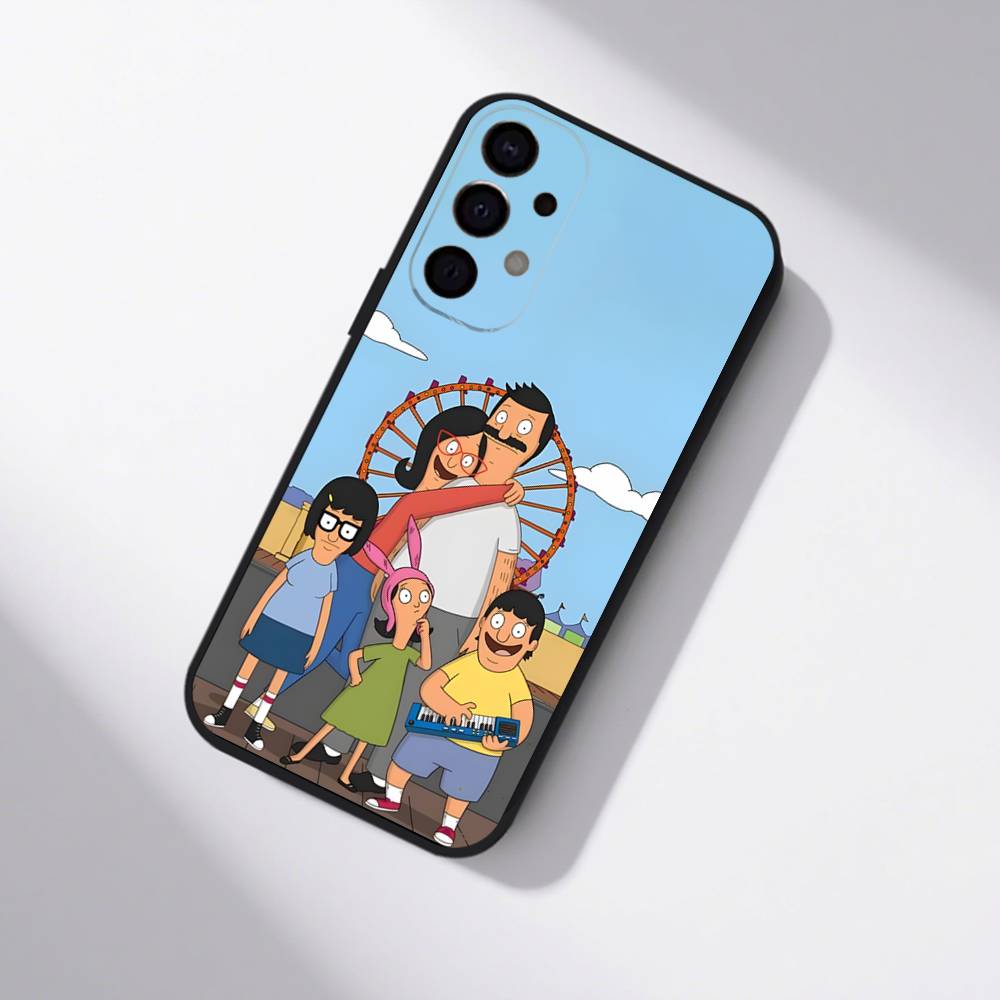 Аниме B-Bobs B-Burgers Противоударный чехол для телефона Samsung S25,S24,S21,S22,S23,S30,Ultra,S20,Plus,Fe,Lite,5G Черный чехол