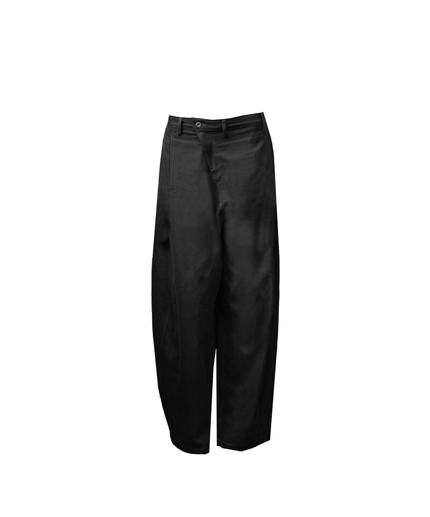 ZEMETA Slant Denim Wide Pants