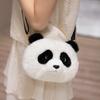 Korean Style Kawaii Panda Plush Crossbody Bag - Fashionable Winter Shoulder Bag for Women