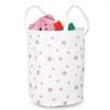 Nukido Toy Basket - White with Stars