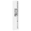 VidaXL Bathroom Cabinet, Storage Unit with Shelf, Tall Bathroom Wall Cabinet for Home Interior, White Wood 802876