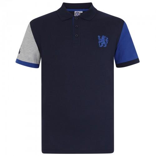 Chelsea FC Mens Contrast Polo Shirt