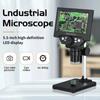 5,5-дюймовый ЖК-цифровой микроскоп 1000X 1080P монетный микроскоп-лупа с подставкой для электроники, ремонта, пайки