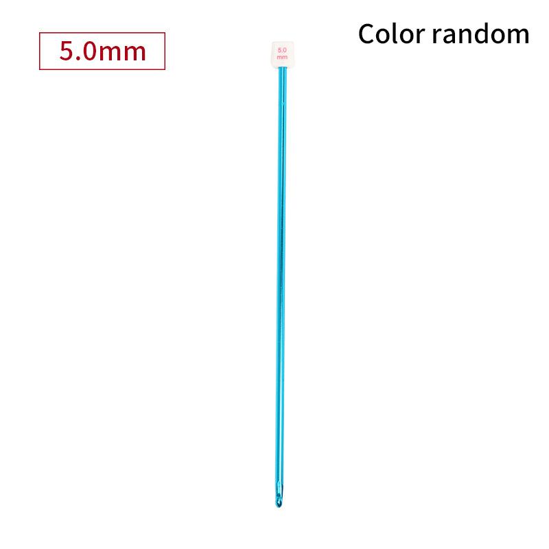 1 шт., иглы для свитера, разноцветные тунисские афганские крючки, длинные алюминиевые ткацкие инструменты, 2,5–8 мм