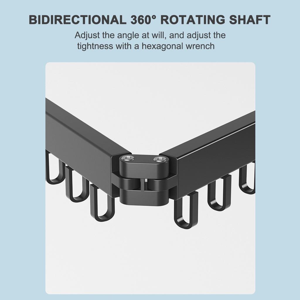 Выдвижная складная вешалка для одежды, алюминиевая сушилка, настенная вешалка для белья, место для хранения белья, вешалка для одежды для дома, отеля