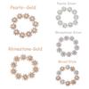 Craft Hairpin Accessories Flatback Apparel Sewing Rhinestone Button Pearl Buckle Snowflake Buttons