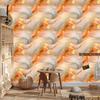 Ink wallpaper cream, beige, peach and gold 50x1000