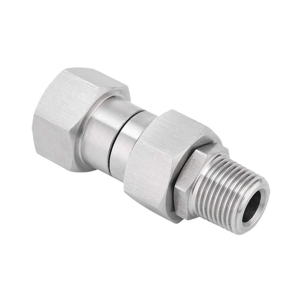 /3pcs /Stainless /Steel 360 Degree Swivel Fitting Free High Pressure Washer Connector Up To 4000 PSI For Car Cleaning Tool