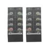 Terminal Strip Dual Row Screw Clamp Wire Terminal Block with Clear Cover for Bridge Lighting 60A