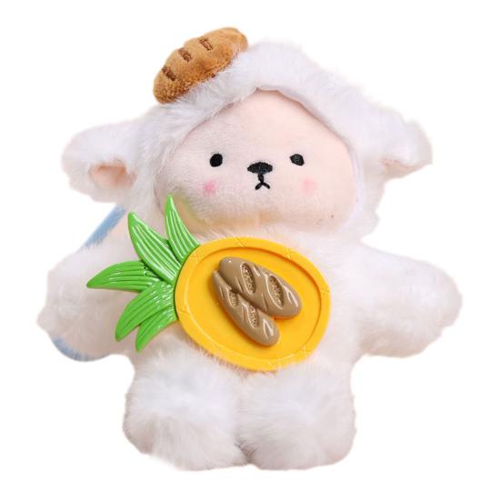 Penguin Sheep Design Plush Doll Keychain Pendant Soft Portable Mini Doll Hanging Ornament Bag