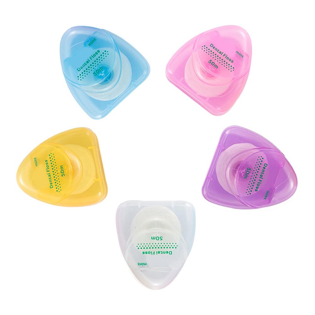 50m Dental Floss Oral Hygiene Teeth Cleaning Dental Floss Spool Toothpick Teeth Oral Care