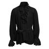 Comfortable Men Gothic Shirt M-3XL Medieval Ruffle Pirate