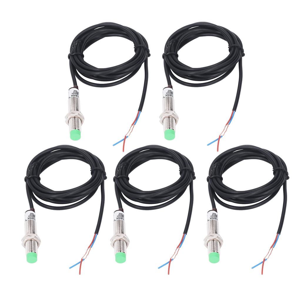 5 шт. M12 Индуктивный бесконтактный переключатель 2 провода нормально закрытый 150 Гц частота бесконтактный датчик DC10‑36V