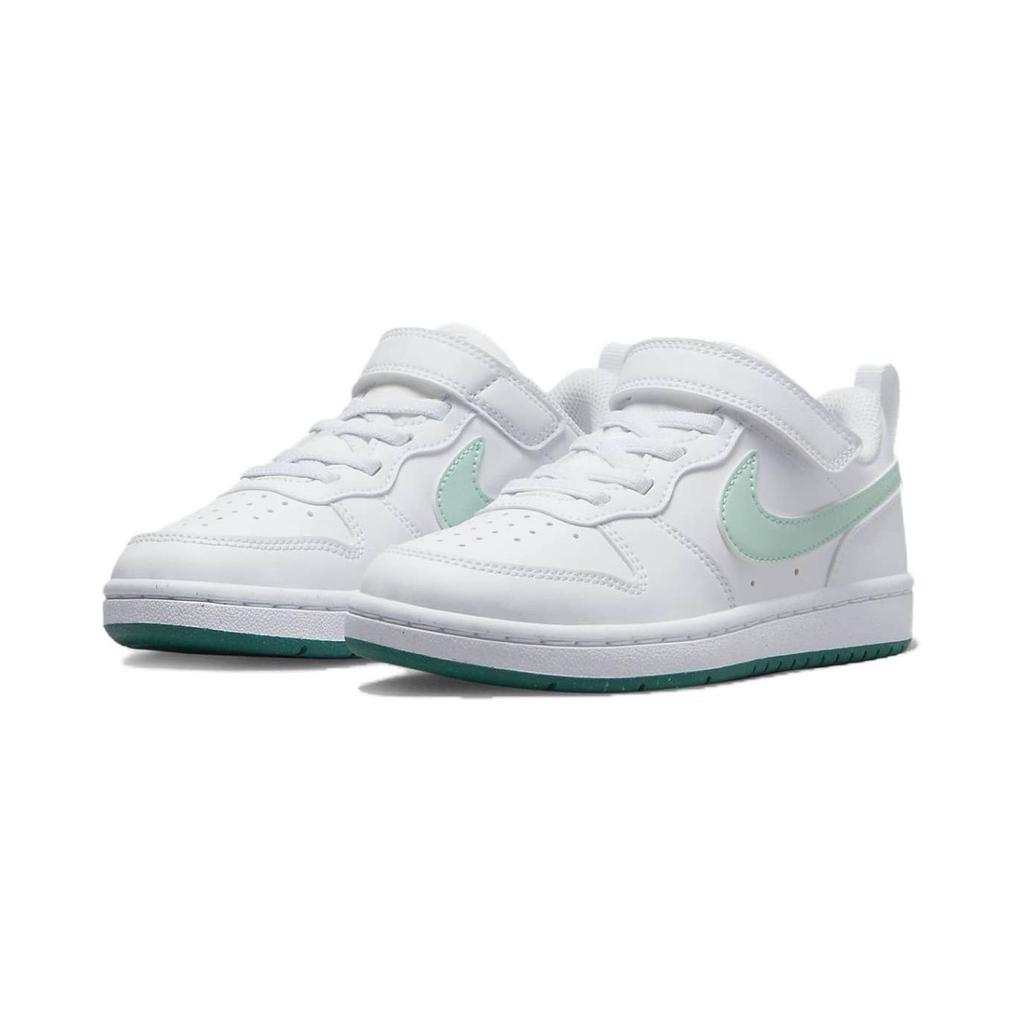 Nike Детские кроссовки Court Borough Low Recraft PS White Jade Ice Teal Geode-Teal DV5457-102