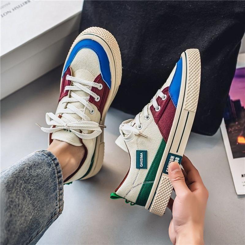 Fashion Lightweight Man Shoe Miked Colour Korean Style Casual Shoes for Men Classic Original Common Size 44 Luxury Sale Deals Sneakers