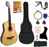AZEKIL Guitar Beginner Set Acoustic Guitar Set 38 Inch Acoustic Guitar Practice for Students Children Adults Introductory Classic Guitar Tuner Soft