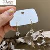 Korea Design Fashion Jewelry 14K Real Gold Plating AAA Zircon Flower Earrings Sweet Student Gift Women's Daily Accessories