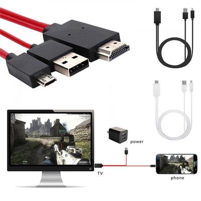 Кабель Ramidos USB C Micro-USB к HDMI 4K HDTV TV Цифровой AV-адаптер для