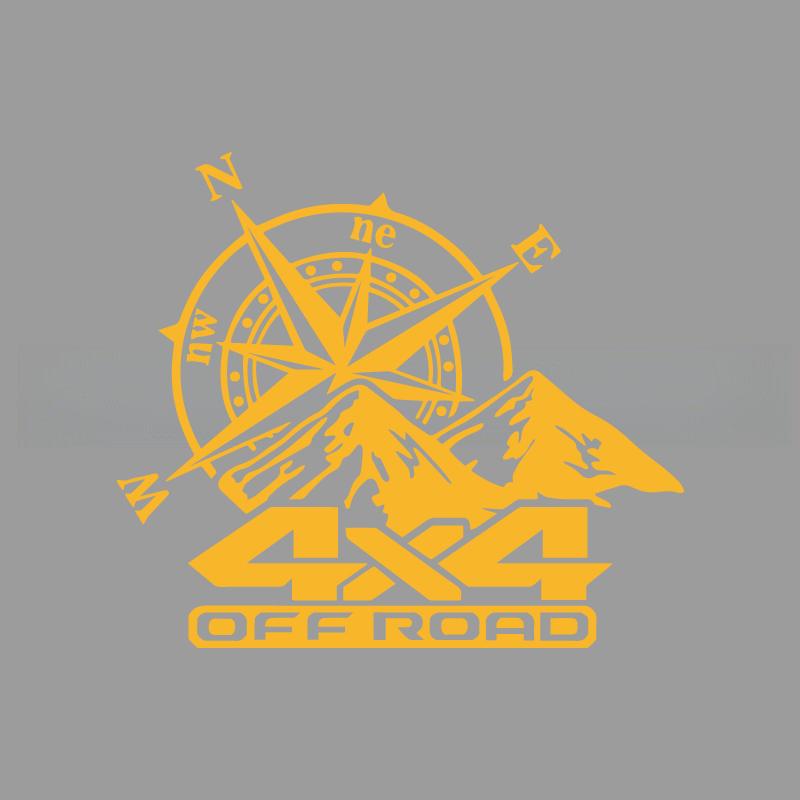 Внедорожный горный компас, креативные и забавные наклейки для фанатов мультфильмов, высокое качество для автомобилей, грузовиков, мотоциклов и ноутбуков