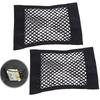 ESJNNK Car Storage Set of 40x Mesh Car Net Seat Back Highly Velcro Car Seat Storage Easy Black Pockets, 2, 25cm, Pockets, Pockets, Pockets, Elastic,