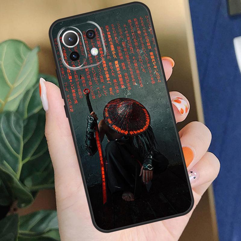 Японский чехол-катана для Xiaomi 15 14 Ultra 13T 14T 15T Pro 17 Pro Max POCO F8 F7 F5 F6 X5 X6 X7 Pro Coque