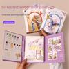 Decompression Coloring Book Set Tri-fold Drawing Notebook New Art Painting Book Art Painting